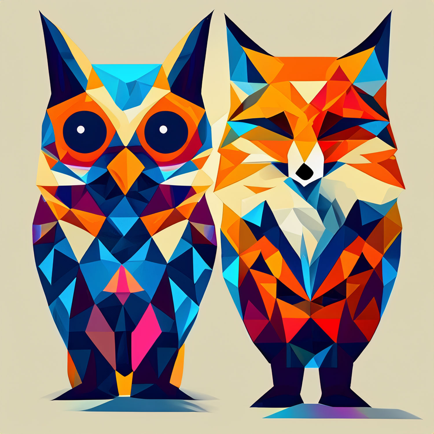 Foxy and Owl Logo